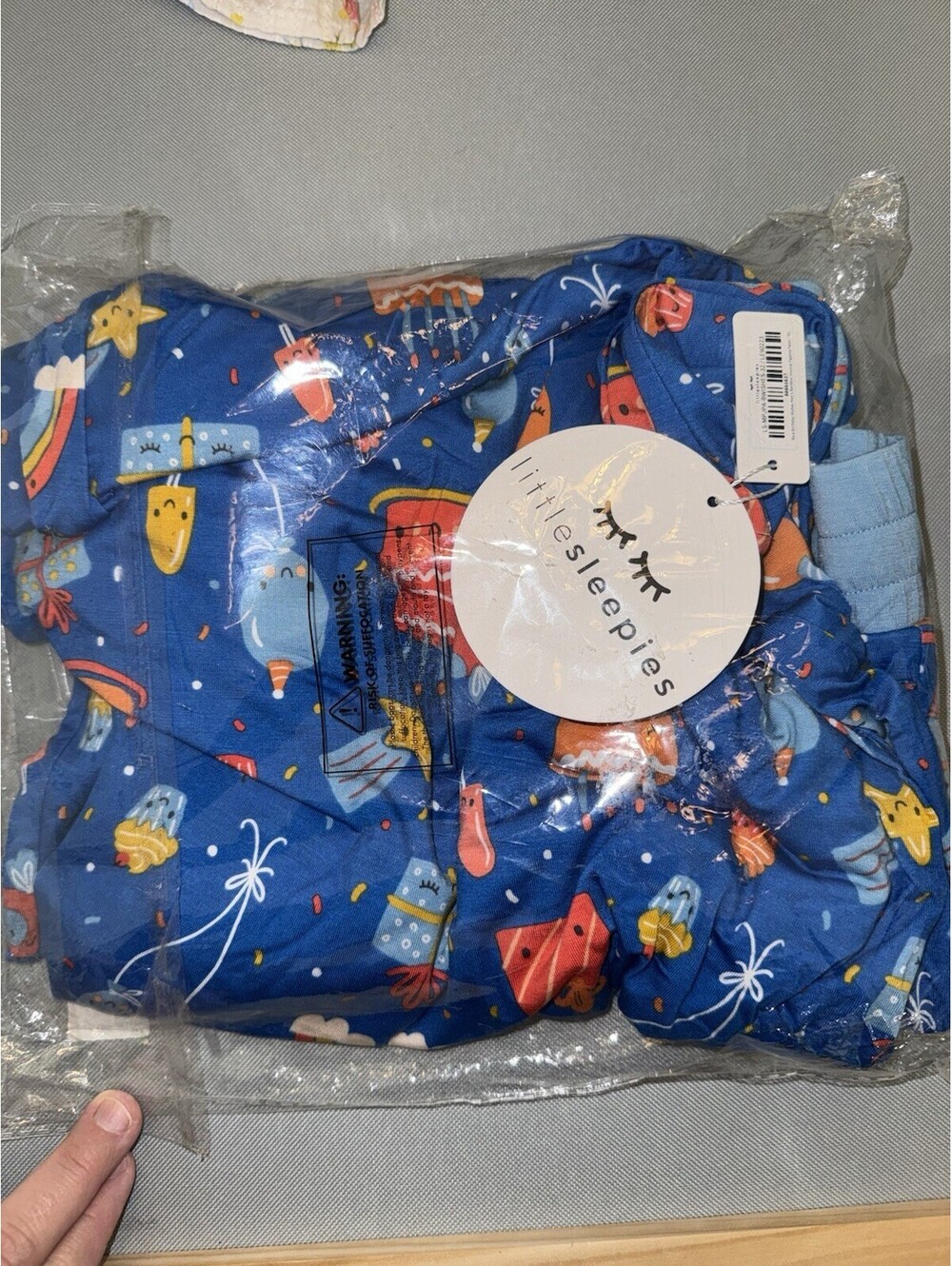 Little Sleepies Birthday Wishes XXXL Men Straight Leg Bamboo PJ Bottoms NWT New
